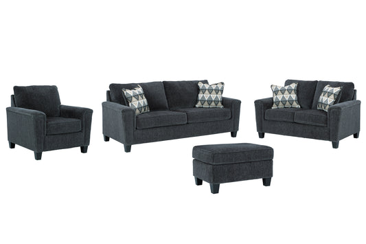 Sofá, loveseat, silla y otomana Abinger