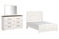 Gerridan  Panel Bed With Mirrored Dresser
