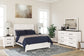 Gerridan  Panel Bed With Mirrored Dresser And 2 Nightstands