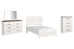 Gerridan  Panel Bed With Mirrored Dresser And Chest