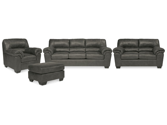 Sofá, loveseat, silla y otomana Bladen