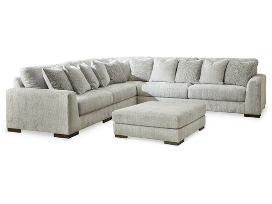 Seccional Regent Park de 5 piezas con otomana