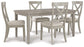 Mesa de comedor Parellen y 4 sillas