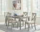 Mesa de comedor Parellen y 4 sillas