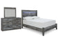 Cama con paneles Baystorm y tocador con espejo