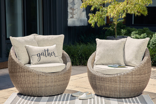 Sillón giratorio Danson con cojín (2 unidades)