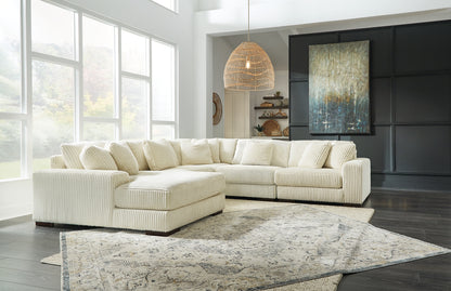 Seccional Lindyn de 5 piezas con chaise longue