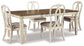 Mesa de comedor Realyn y 4 sillas