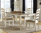 Mesa de comedor Realyn y 4 sillas