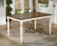 Mesa de comedor y 4 sillas Whitesburg