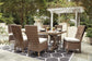Mesa de comedor para exteriores Beachcroft y 6 sillas