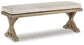 Mesa de comedor para exteriores Beachcroft con 2 sillas y 2 bancos