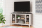 Mueble de TV esquinero/chimenea Dorrinson OPT