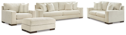 Sofá, loveseat, silla y otomana Maggie