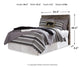 Derekson  Panel Headboard With Mirrored Dresser And Chest
