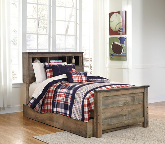 Trinell  Bookcase Bed With 1 Large Storage Drawer