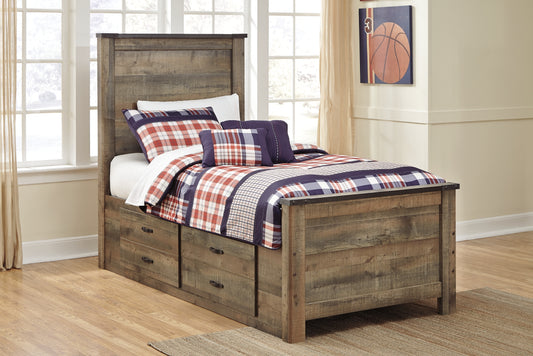 Cama Trinell con dos cajones de almacenamiento