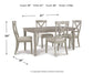 Mesa de comedor Parellen y 4 sillas