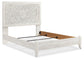 Cama Paxberry con paneles y tocador con espejo