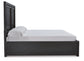 Cama Foyland con almacenamiento y tocador con espejo