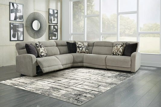 Colleyville - Seccional reclinable eléctrico de 5 piezas