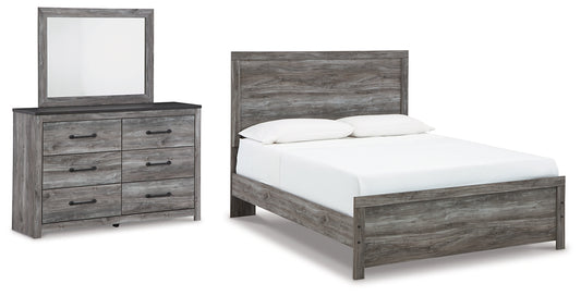 Cama Bronyan con paneles y tocador con espejo
