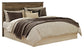 Trinell  Panel Headboard With Mirrored Dresser And Chest