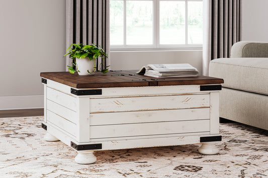 Mesa de cóctel Wystfield con almacenamiento