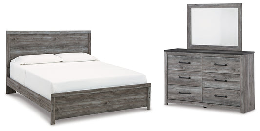 Cama Bronyan con paneles y tocador con espejo