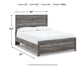 Cama Bronyan con paneles, cómoda y espejo
