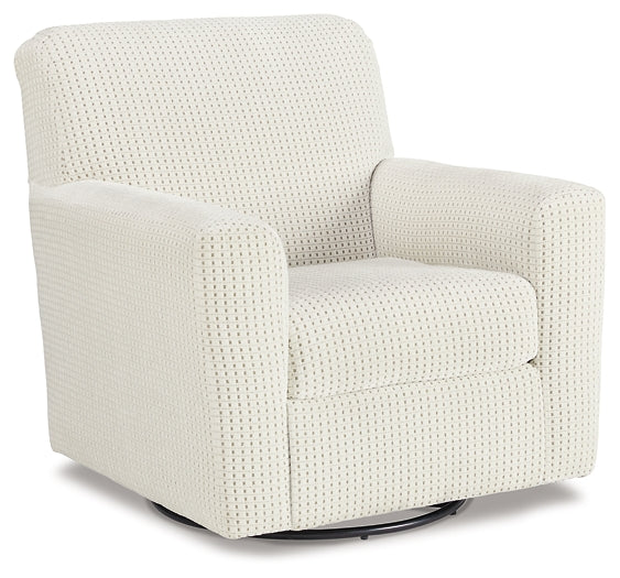 Sillón giratorio con acento deslizante Herstow