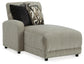 Colleyville - Seccional reclinable eléctrico de 4 piezas con chaise longue