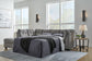 Seccional cama Marleton de 2 piezas con chaise longue
