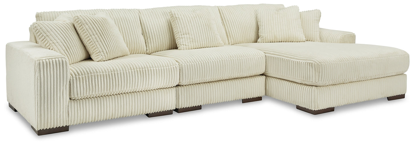 Seccional Lindyn de 3 piezas con chaise longue