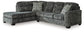 Seccional de 2 piezas Lonoke con chaise longue