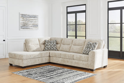 Seccional de 2 piezas Lonoke con chaise longue
