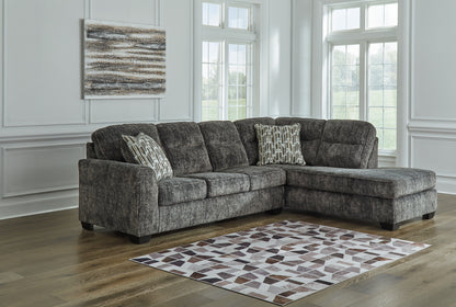 Seccional de 2 piezas Lonoke con chaise longue