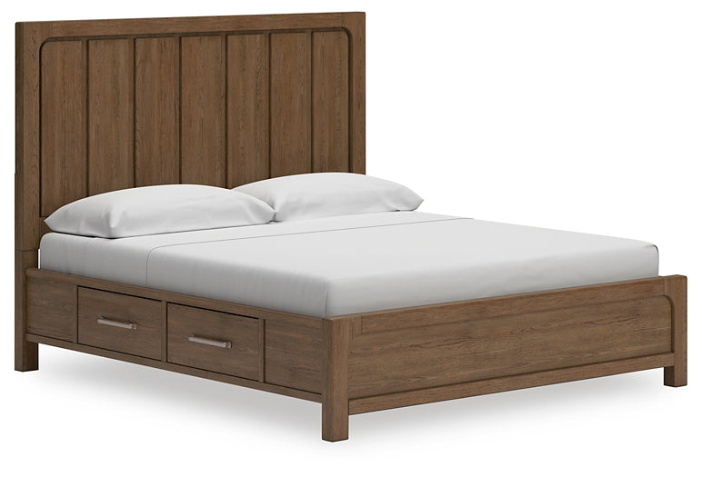 Cama con paneles Cabalynn y almacenamiento