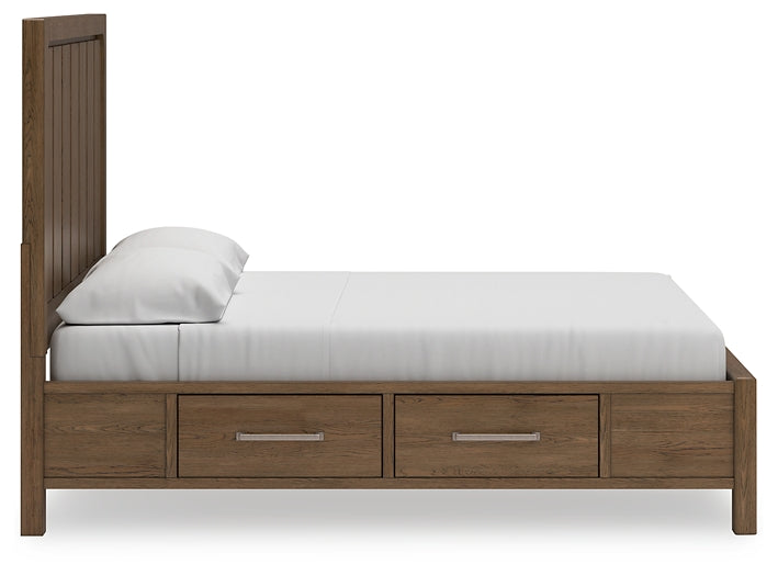 Cama con paneles Cabalynn y almacenamiento