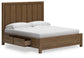 Cama con paneles Cabalynn y almacenamiento