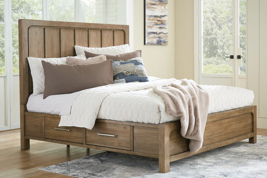 Cama con paneles Cabalynn y almacenamiento