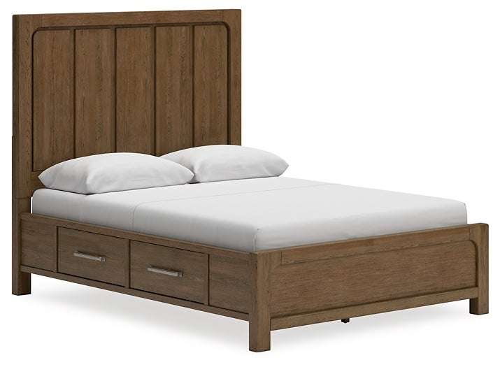 Cama con paneles Cabalynn y almacenamiento
