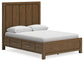 Cama con paneles Cabalynn y almacenamiento