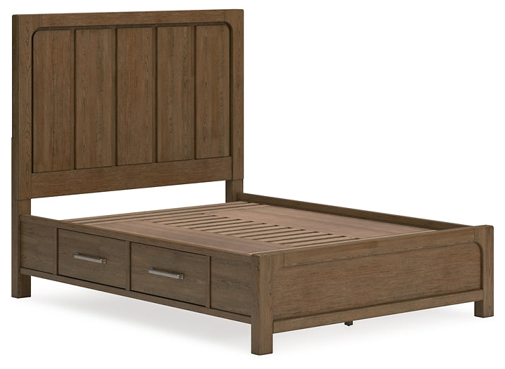 Cama con paneles Cabalynn y almacenamiento