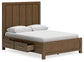 Cama con paneles Cabalynn y almacenamiento