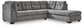 Seccional Marleton de 2 piezas con chaise longue