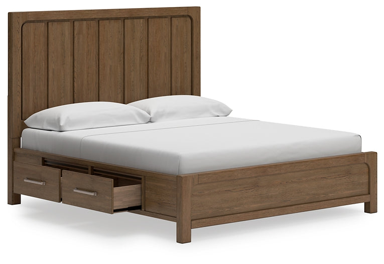 Cama con paneles Cabalynn y almacenamiento