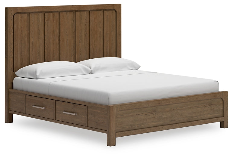 Cama con paneles Cabalynn y almacenamiento