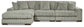 Seccional Lindyn de 3 piezas con chaise longue