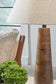 Lámpara de mesa de madera Danset (1 unidad)